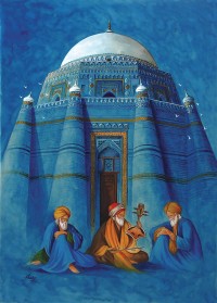 S. A. Noory,Tomb of Shah Rukn-e-Alam II , 20 x 28 Inch, Watercolor on Paper, AC-SAN-004